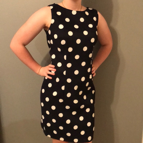 Alyx Dresses & Skirts - Alyx dress. Navy blue polka dot. Size10